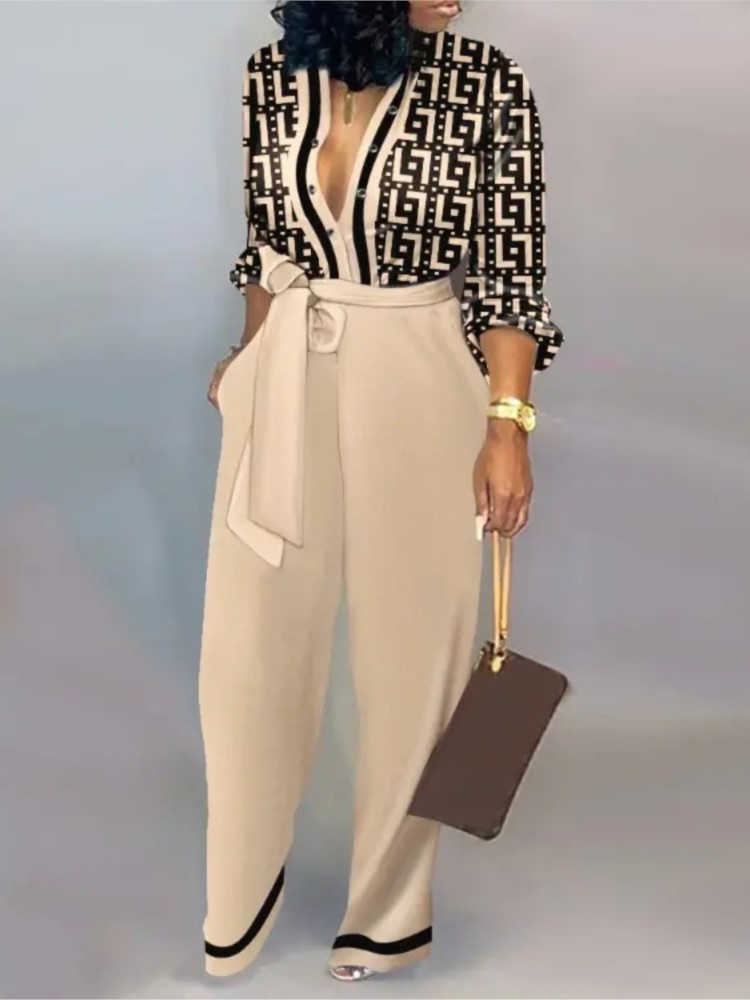 Women'S Fashion Overalls - Women Fashion Letter Print Long Sleeve