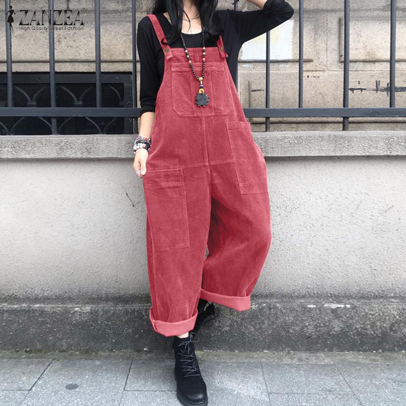 Women'S Fashion Overalls - Corduroy Overalls Women's Summer Bib Jumpsuits
