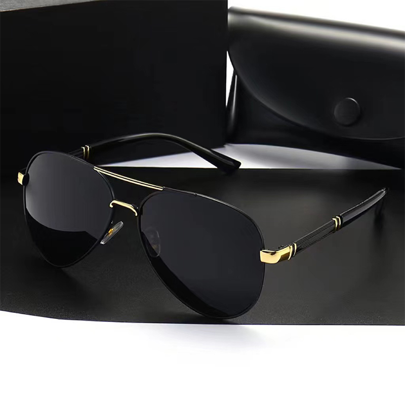 Women Fashion Glasses - Luxury Men's Polarized Metal Sunglasses Driving