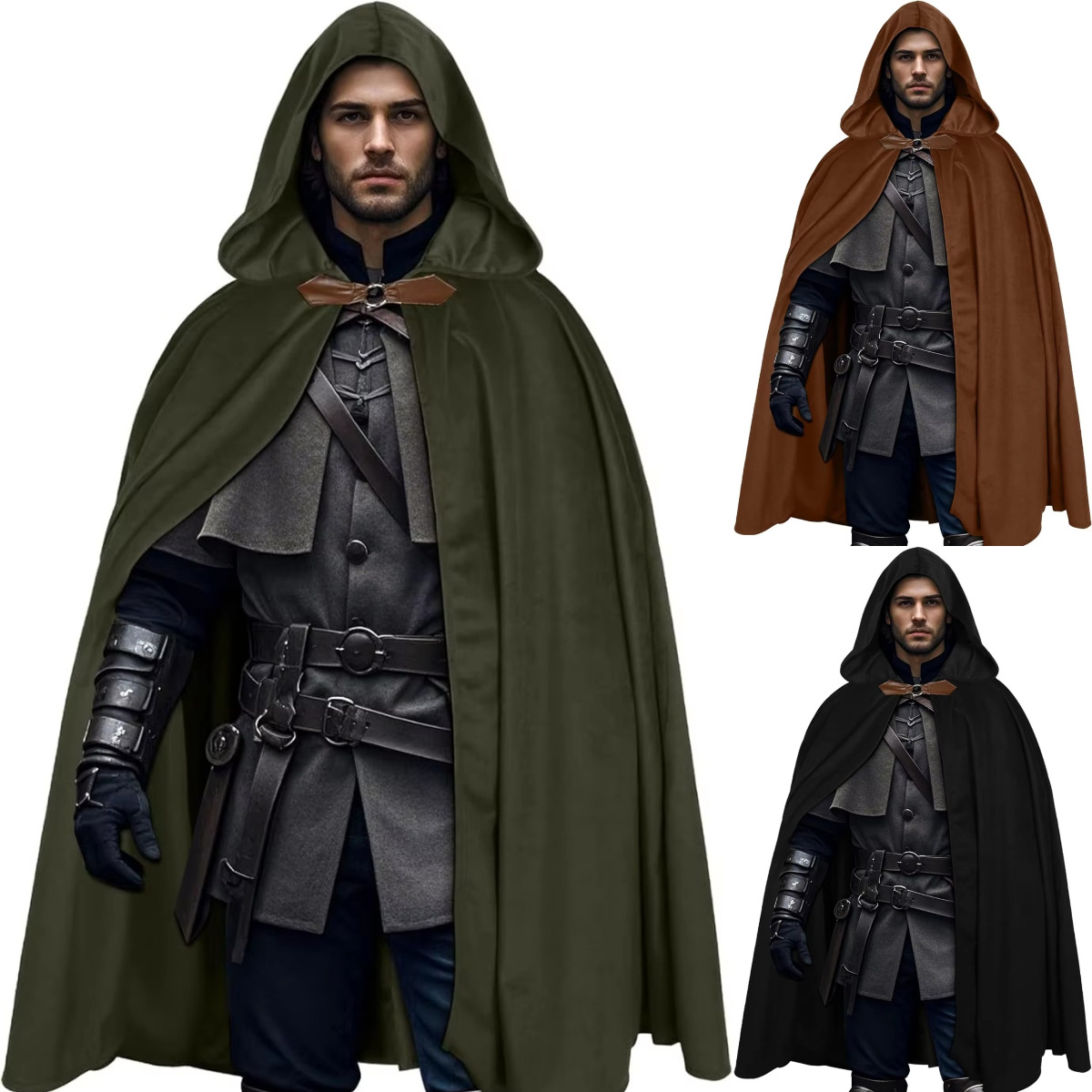 Men's Velvet Hooded Cloak Rena - Women'S Fashion Renaissance Period recension och pris