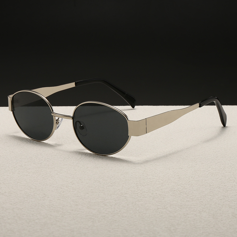 Trendy Round Frame Metal Sungl - Women Fashion Glasses recension och pris