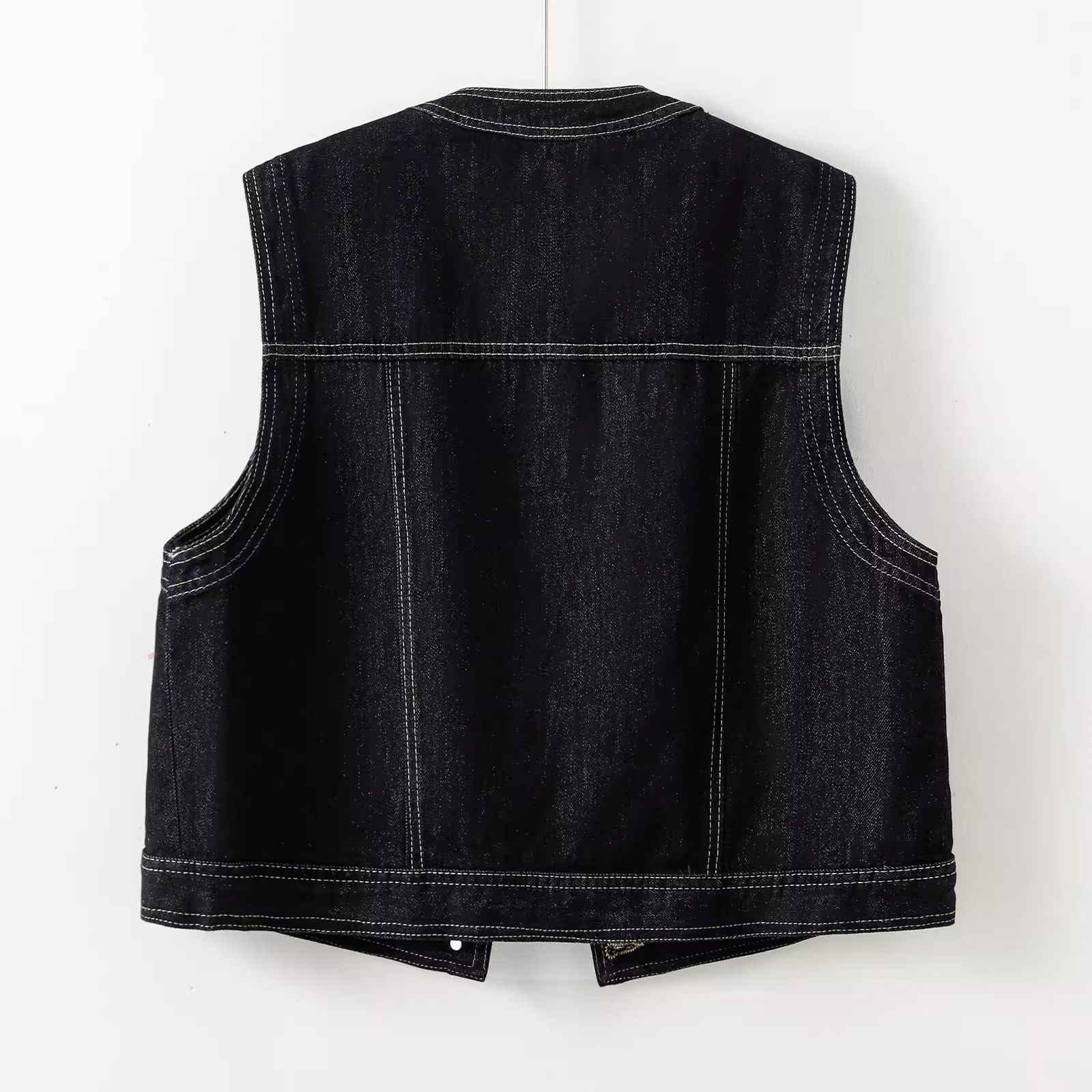 Women Denim Vest O Neck Sleeve - Women Fashion Jeans Top recension och pris