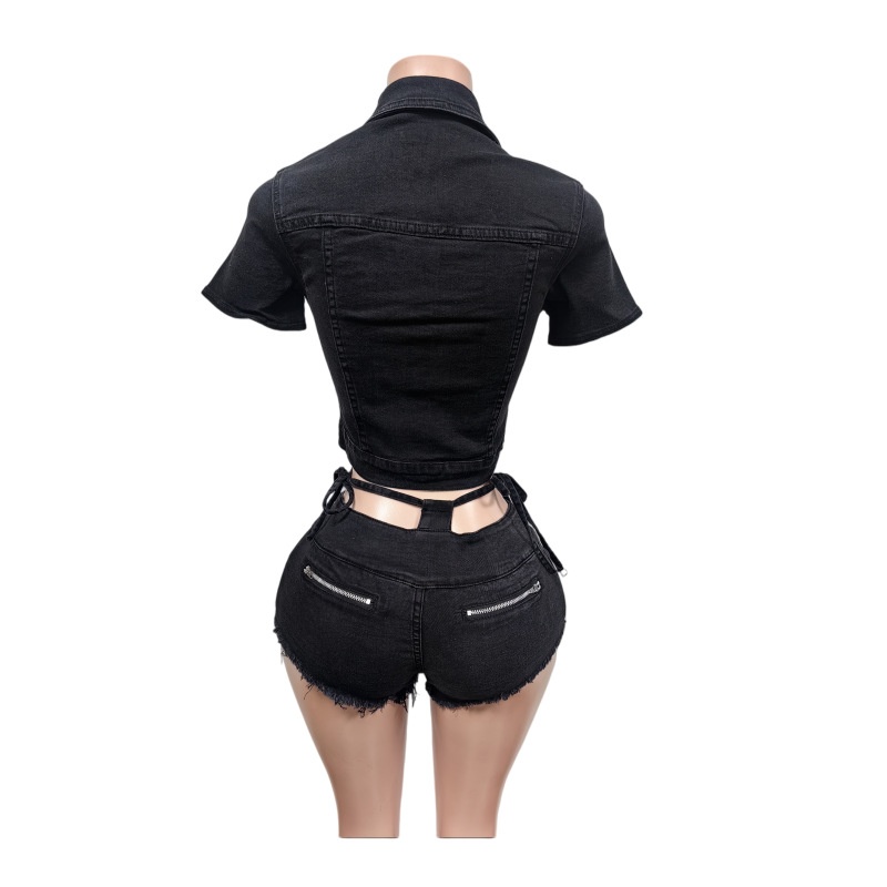 Sexy Denim 2 Piece Sets Women  - Women Fashion Jeans Top recension och pris