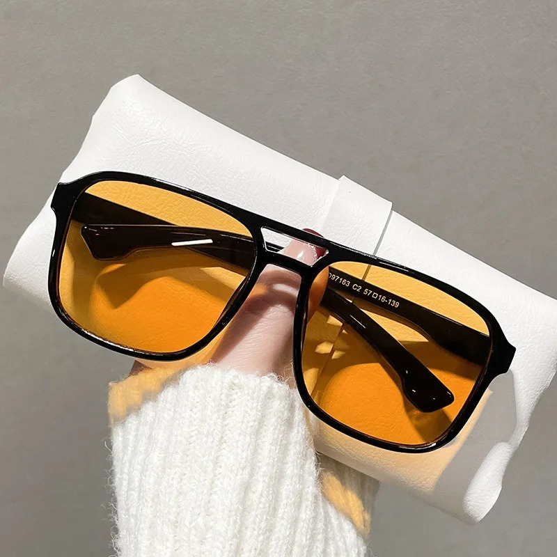 Square Double Bridges Sunglass - Women Fashion Glasses recension och pris