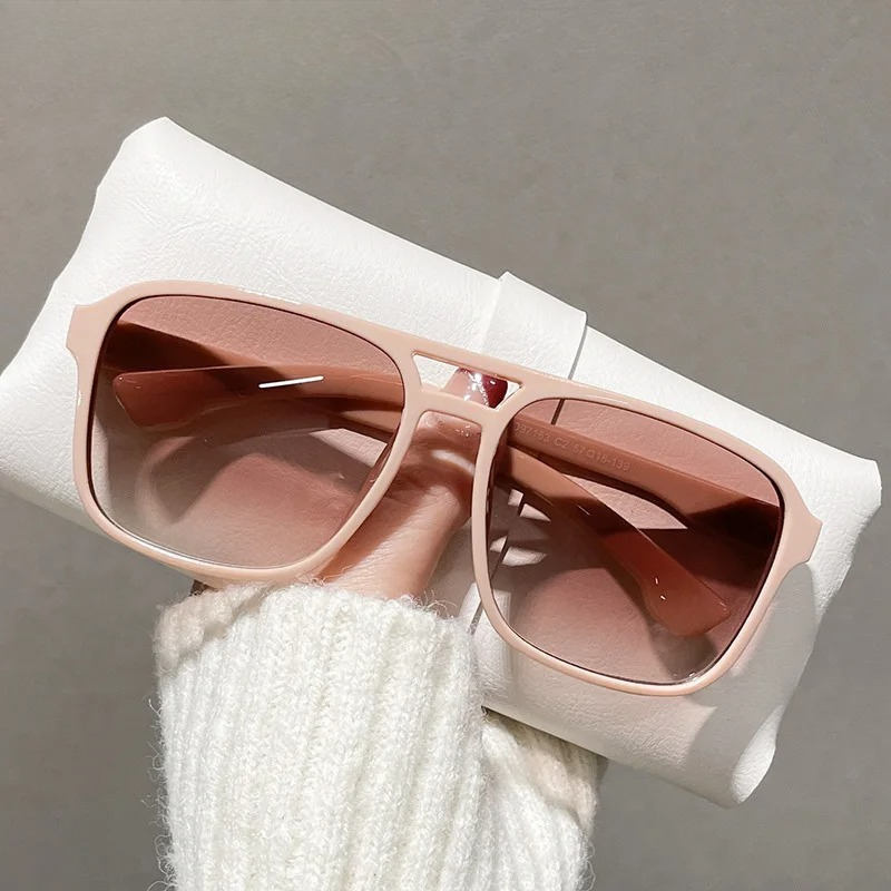 Square Double Bridges Sunglass - Women Fashion Glasses recension och pris