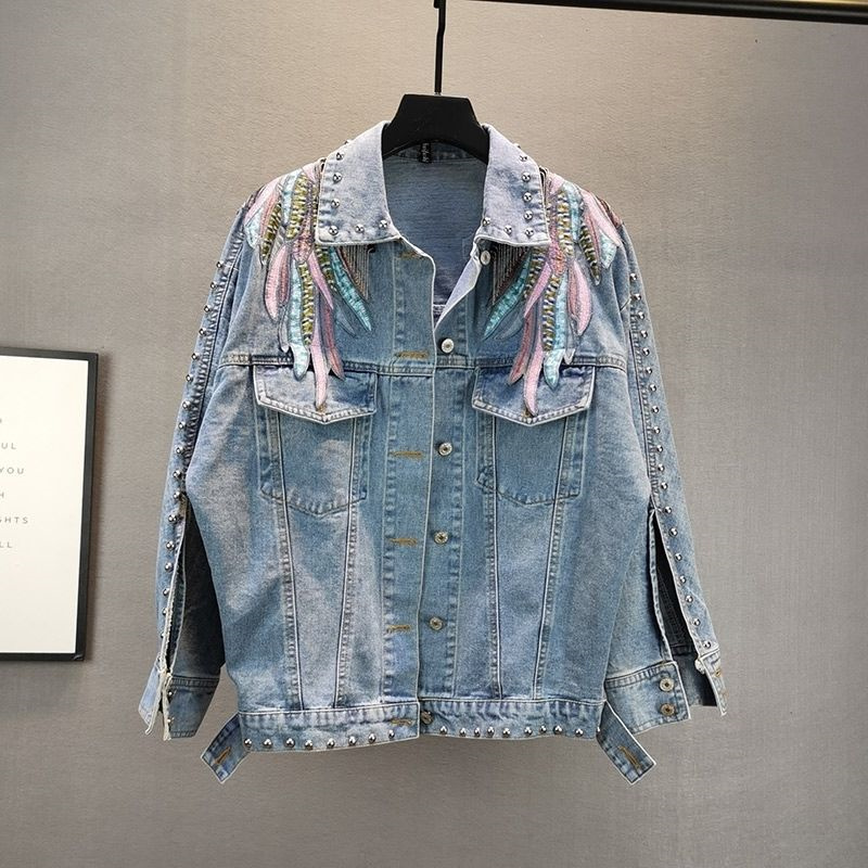 2026 New AutumnFashion Rivet W - Women'S Fashion Denim Jacket recension och pris