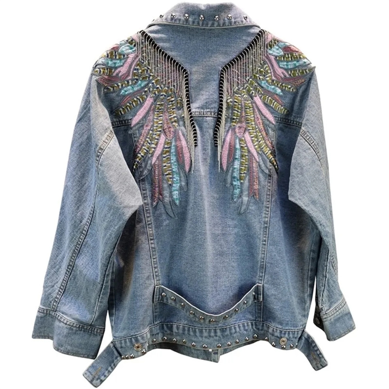 2026 New AutumnFashion Rivet W - Women'S Fashion Denim Jacket recension och pris
