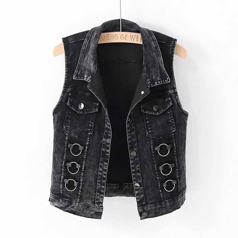 Fashion Denim Vest Female Spri - Women Fashion Jeans Top recension och pris