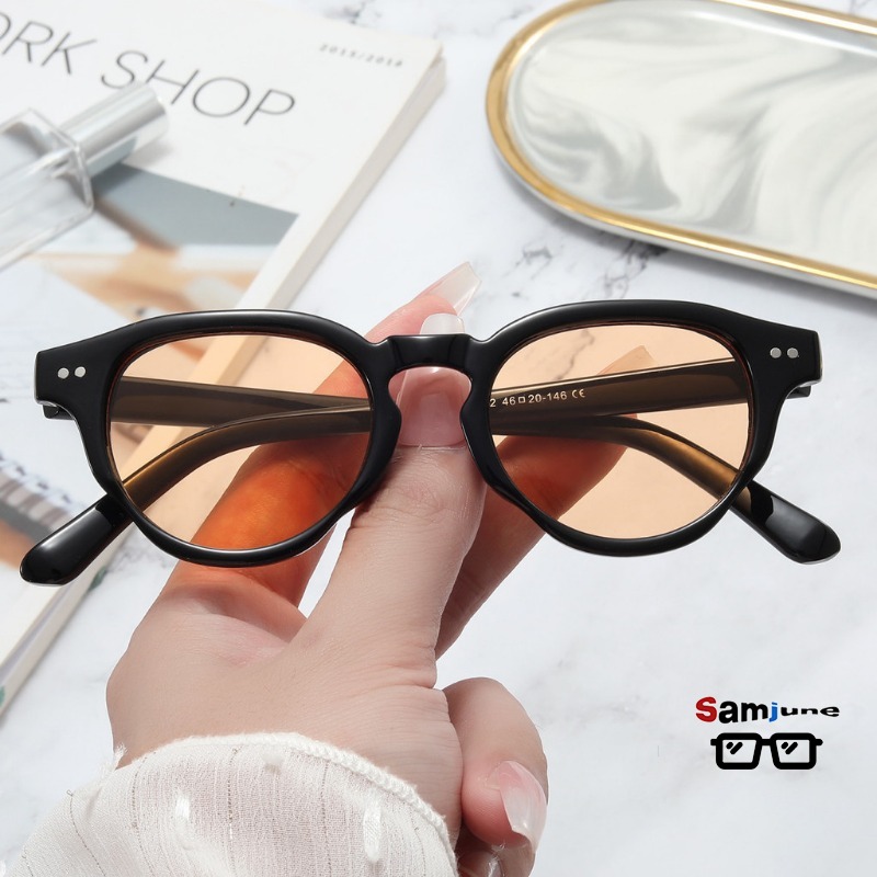 Samjune Trendy Rivet Round Sun - Women Fashion Glasses recension och pris