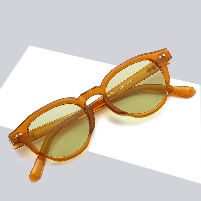 Samjune Trendy Rivet Round Sun - Women Fashion Glasses recension och pris