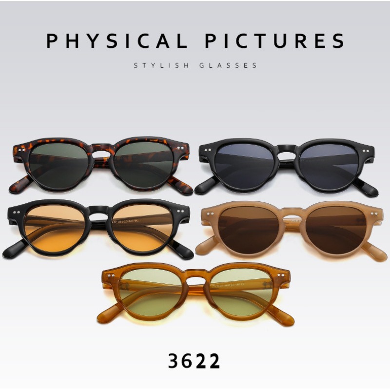 Samjune Trendy Rivet Round Sun - Women Fashion Glasses recension och pris