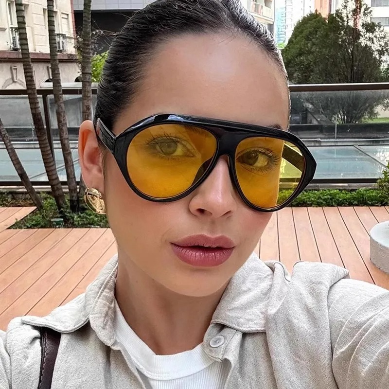 Large Frame Aviator Sunglasses - Women Fashion Glasses recension och pris