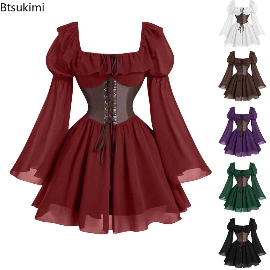 Medieval Dress Renaissance Per - Women'S Fashion Renaissance Period recension och pris