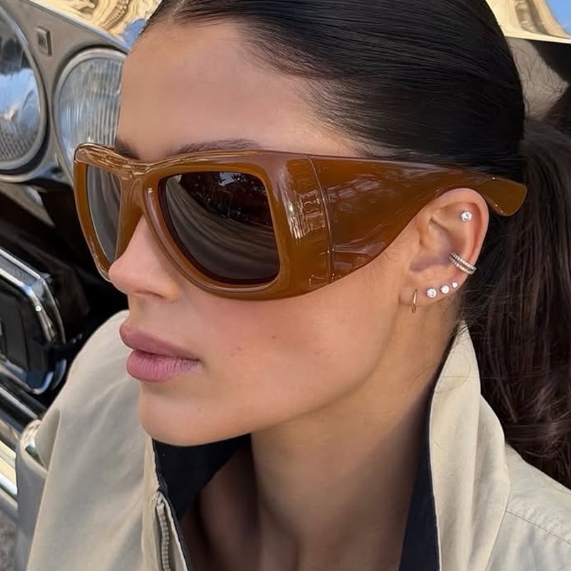 Vintage Oversize Square Y2K Su - Women Fashion Glasses recension och pris