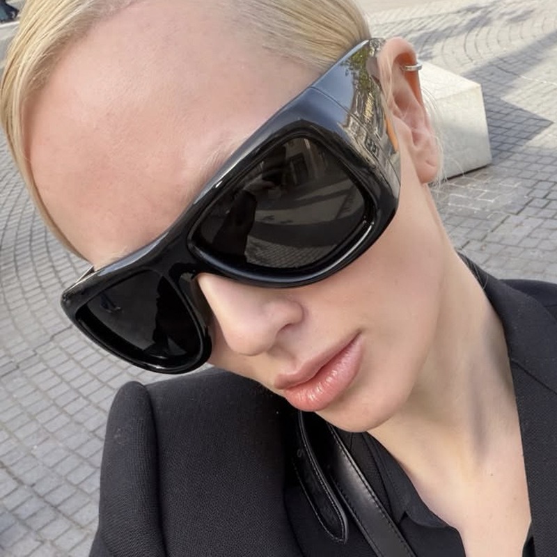 Vintage Oversize Square Y2K Su - Women Fashion Glasses recension och pris