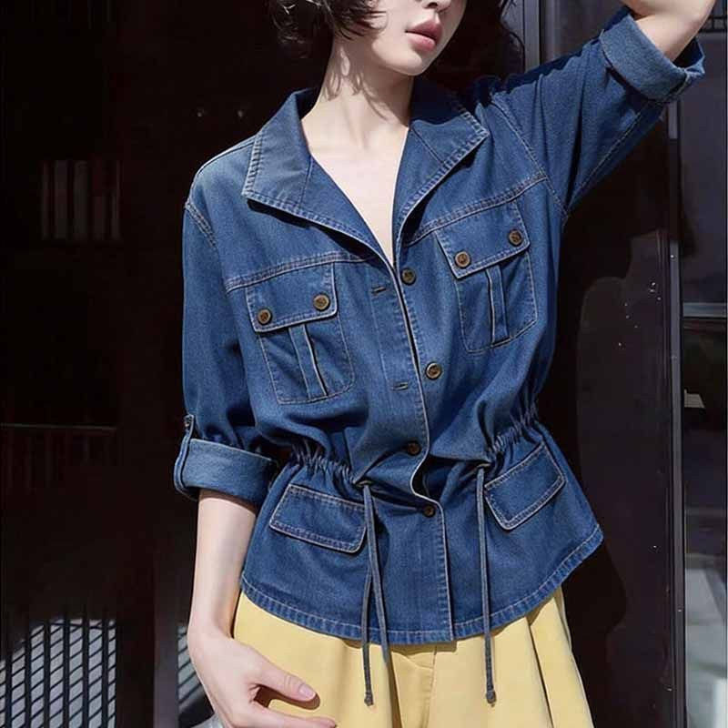 American Hong Kong Style Desig - Women'S Fashion Denim Jacket recension och pris