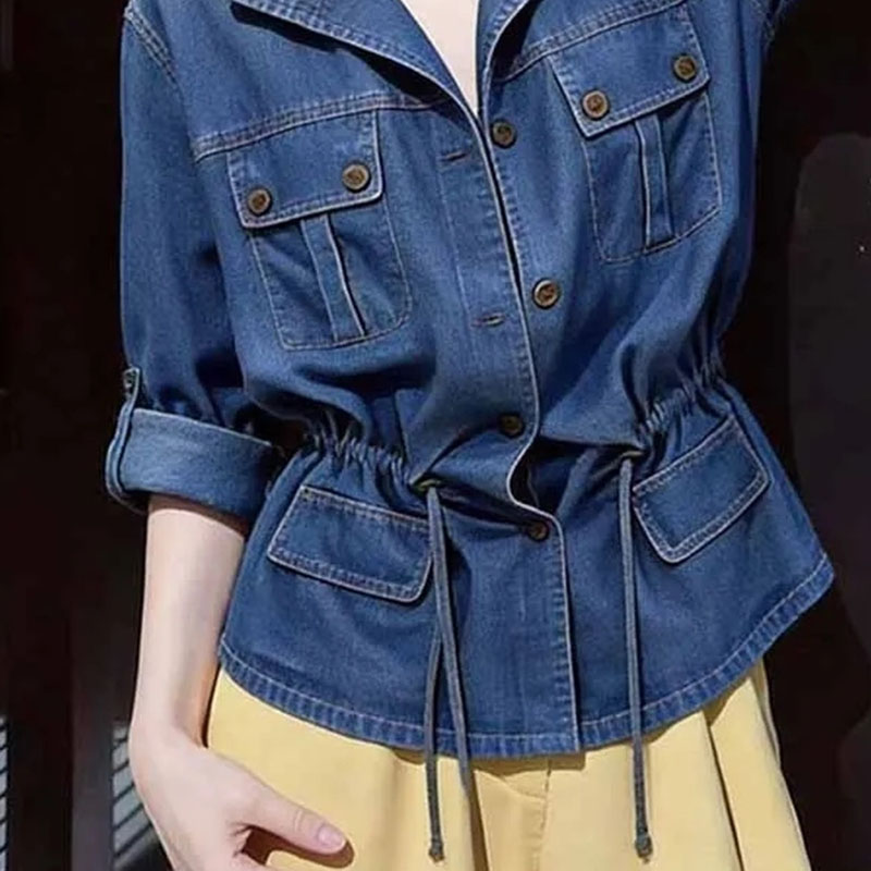 American Hong Kong Style Desig - Women'S Fashion Denim Jacket recension och pris