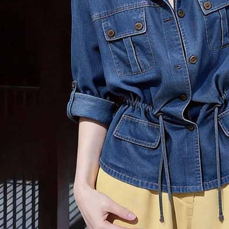 American Hong Kong Style Desig - Women'S Fashion Denim Jacket recension och pris