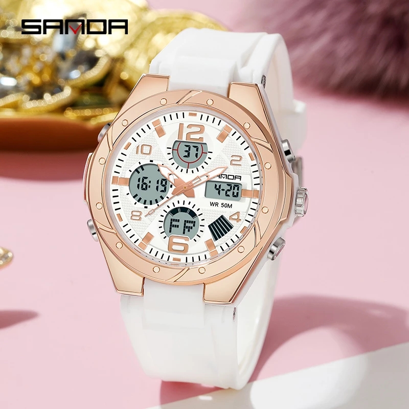 SANDA Pink Watch for Women Ana - Women Fashion Week 2026 recension och pris