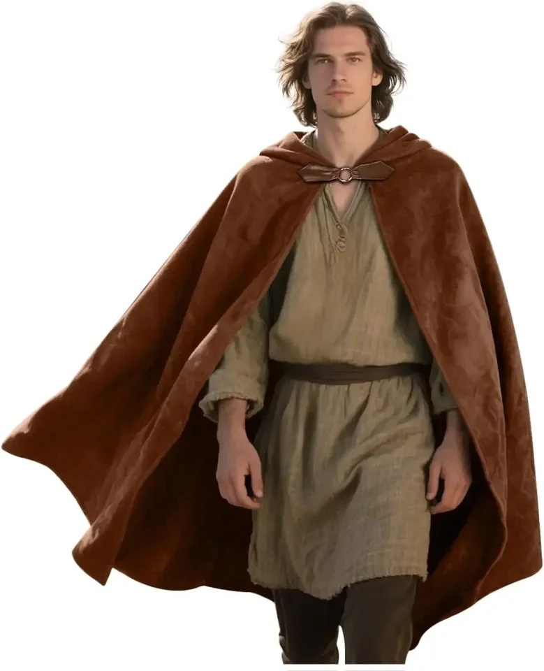 Men's Velvet Hooded Cloak Rena - Women'S Fashion Renaissance Period recension och pris