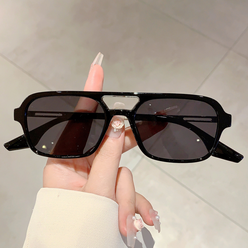 Trendy Women Double Beam Sungl - Women Fashion Glasses recension och pris