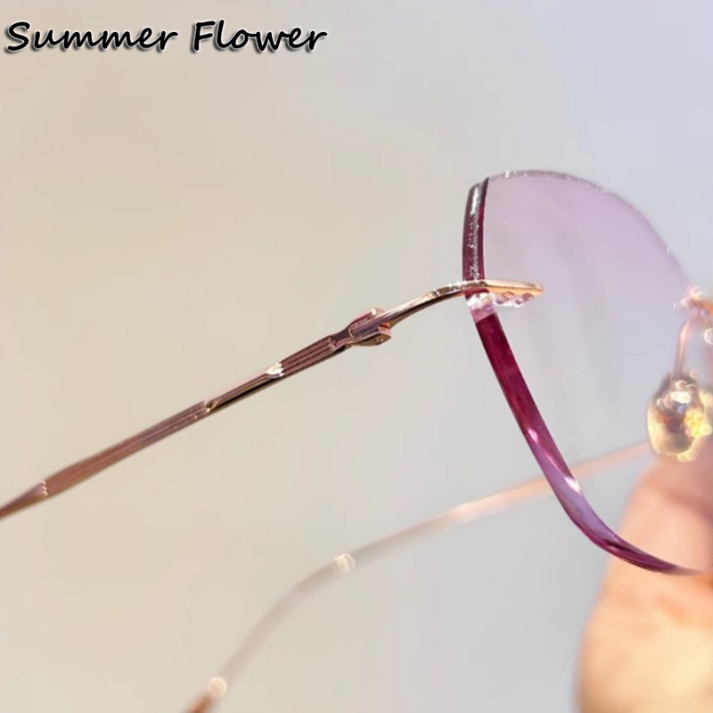 Women Rimless Eyeglass Titaniu - Women'S Fashion Glasses With Clear Lenses recension och pris