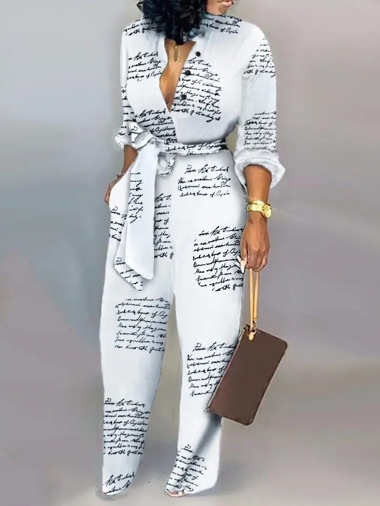 Women Fashion Letter Print Lon - Women'S Fashion Overalls recension och pris