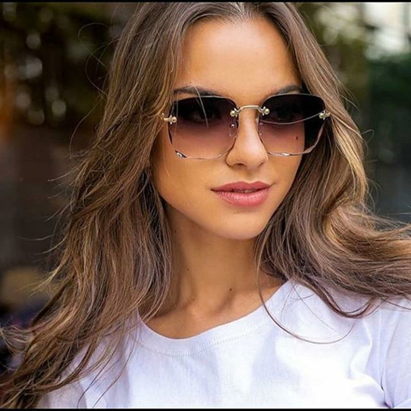 1/3PCS New Rimless Women's Sun - Women Fashion Glasses recension och pris