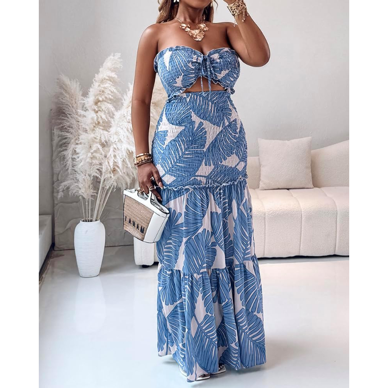 CHICME Floral Vacation Dress H - Maxi Dress Boho recension och pris