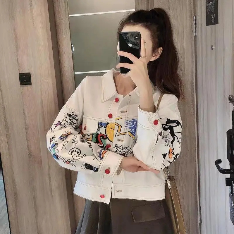 Korean Female Fashion Leisure  - Women Fashion Jeans Top recension och pris