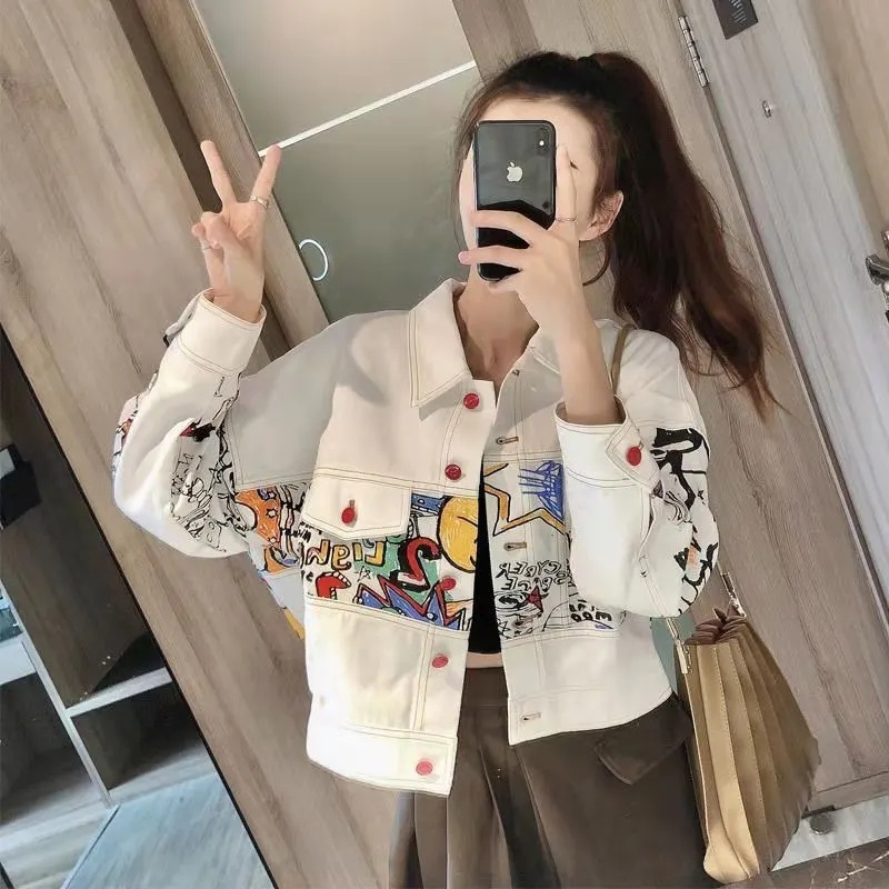 Korean Female Fashion Leisure  - Women Fashion Jeans Top recension och pris