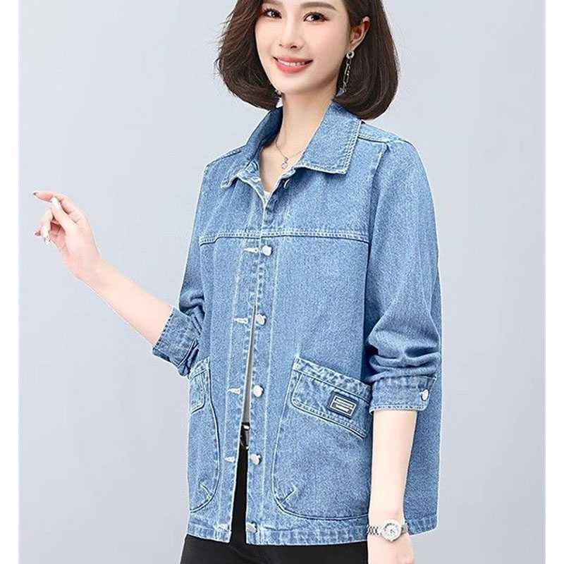Spring Autumn Lady Long Sleeve - Women Fashion Jeans Top recension och pris