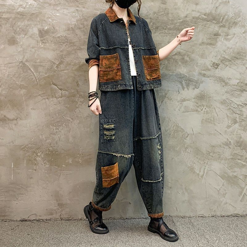 Autumn Winter Women Retro Cowb - Women'S Fashion Denim Jacket recension och pris