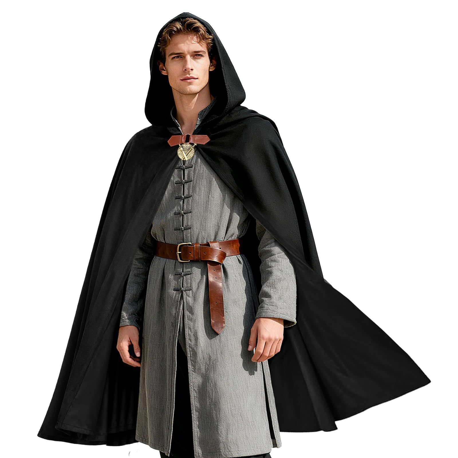 Men's Velvet Hooded Cloak Rena - Women'S Fashion Renaissance Period recension och pris