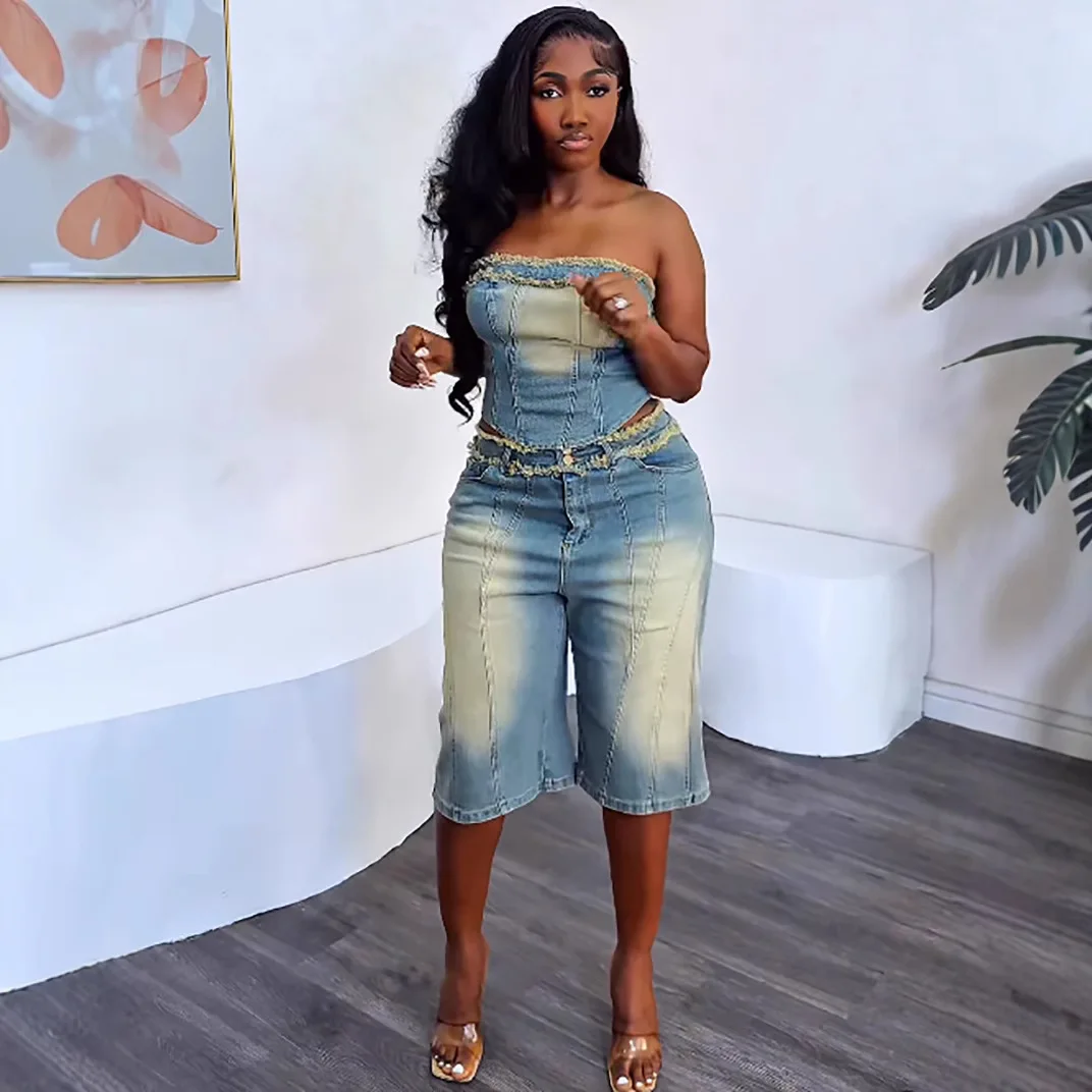 European and American Women's  - Women Fashion Jeans Top recension och pris