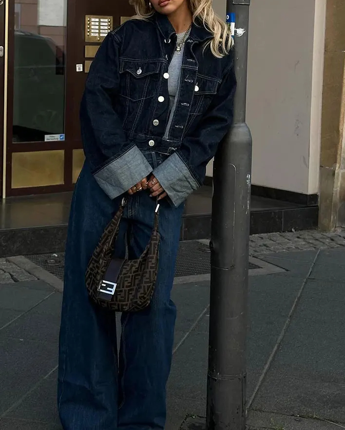Women's Fashion Suit Retro Spl - Women'S Fashion Denim Jacket recension och pris
